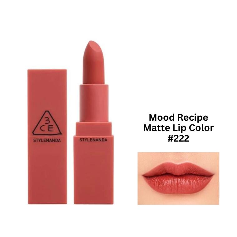 3CE Mood Recipe Matte Lip Color #222