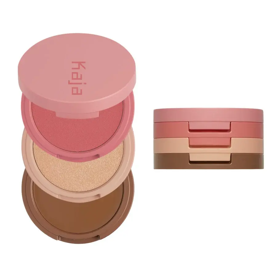 Kaja Play Bento Bronzer, Blush, & Highlighter Trio - Cloud Latte