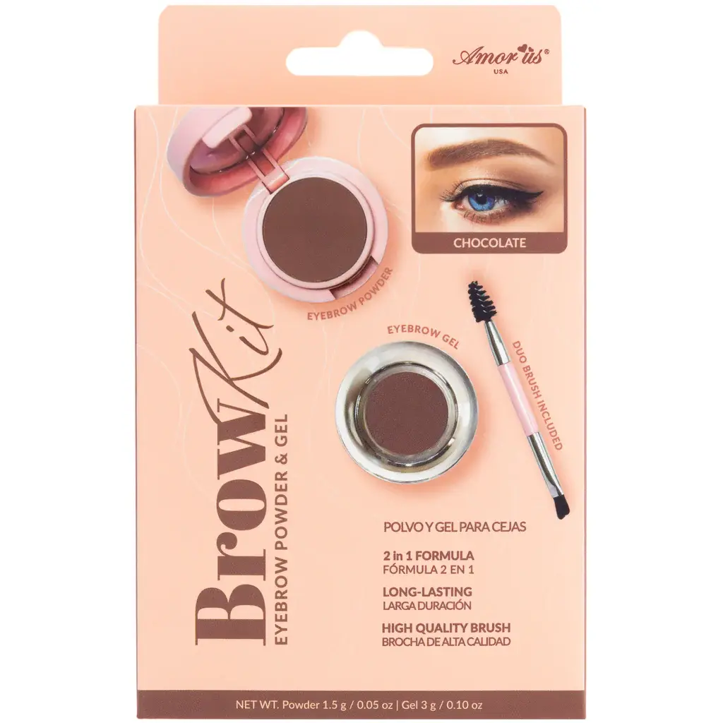 Amor Us Brow Kit Eyebrow Powder & Gel - CHOCOLATE