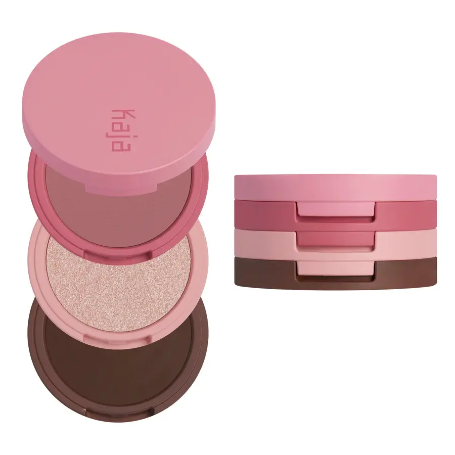 Kaja Play Bento Bronzer, Blush, & Highlighter Trio - Dolce Cappuccino