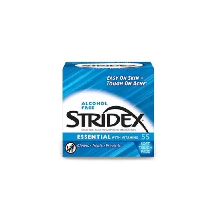 Stridex Essential With Vitamins Salicylic Acid 1% Soft Touch Pads