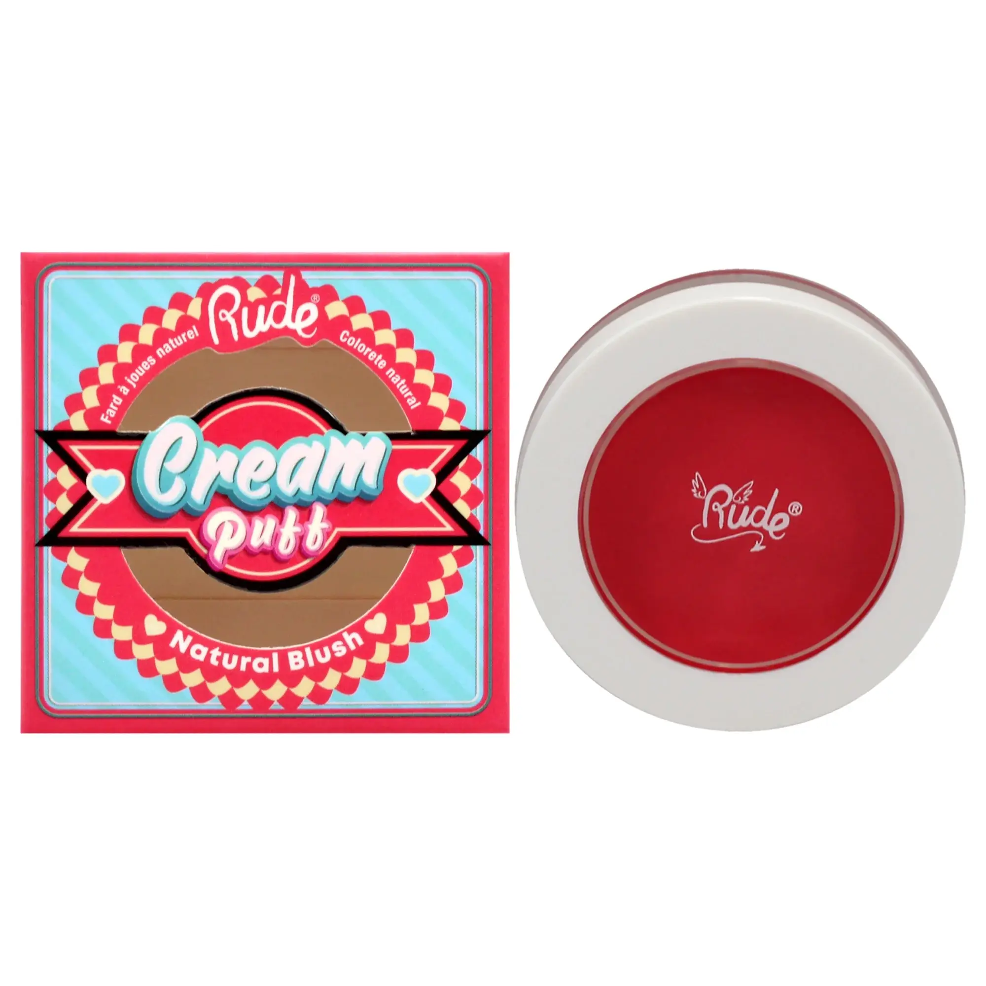 Rude Cosmetics Cream Puff Natural Blush - CAKE POP