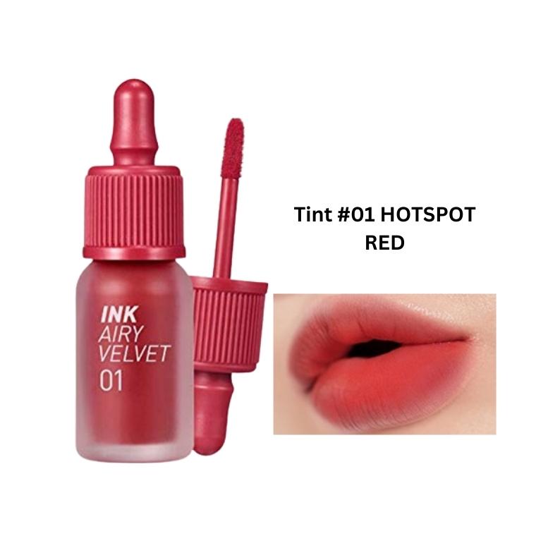 Peripera Ink Airy Velvet Lip Tint #01 HOTSPOT RED