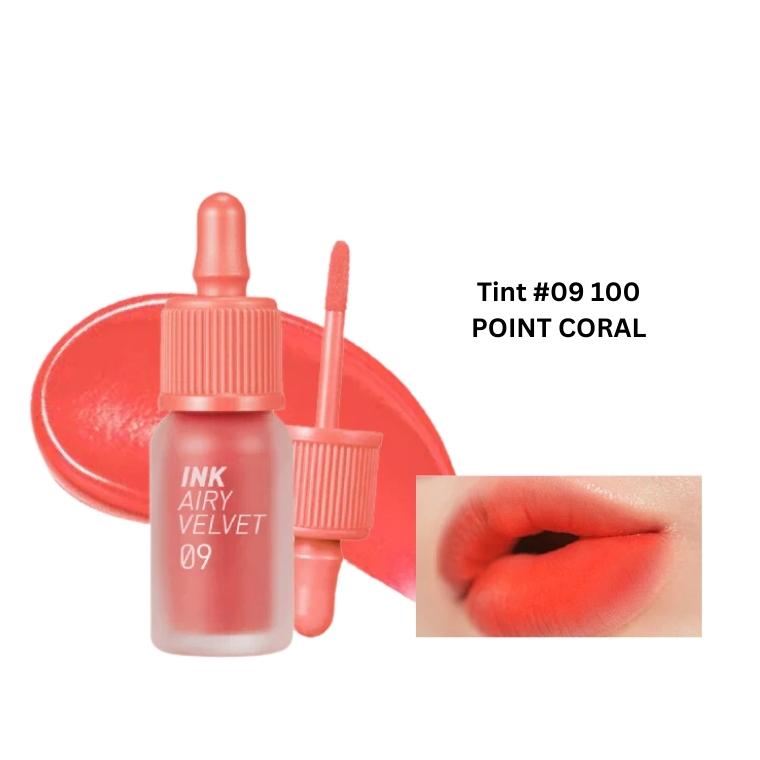 Peripera Ink Airy Velvet Lip Tint #09 100 POINT CORAL