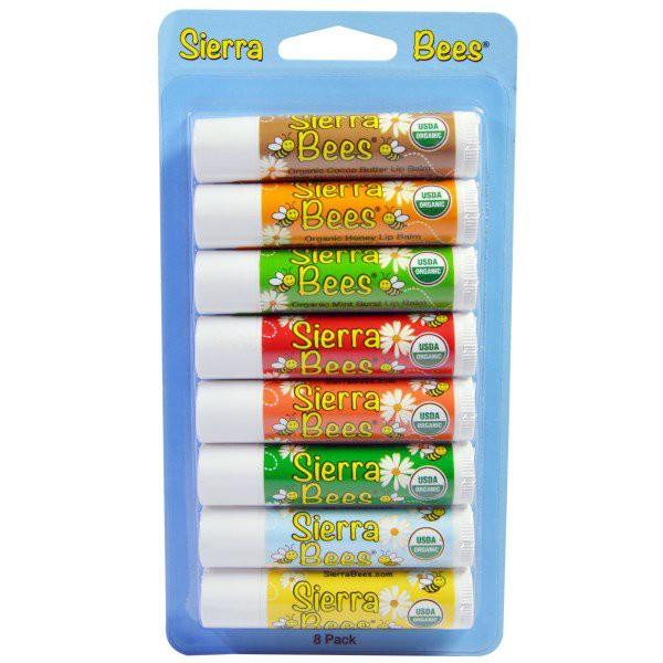 Sierra Bees Organic Lip Balm Variety 8 Pack