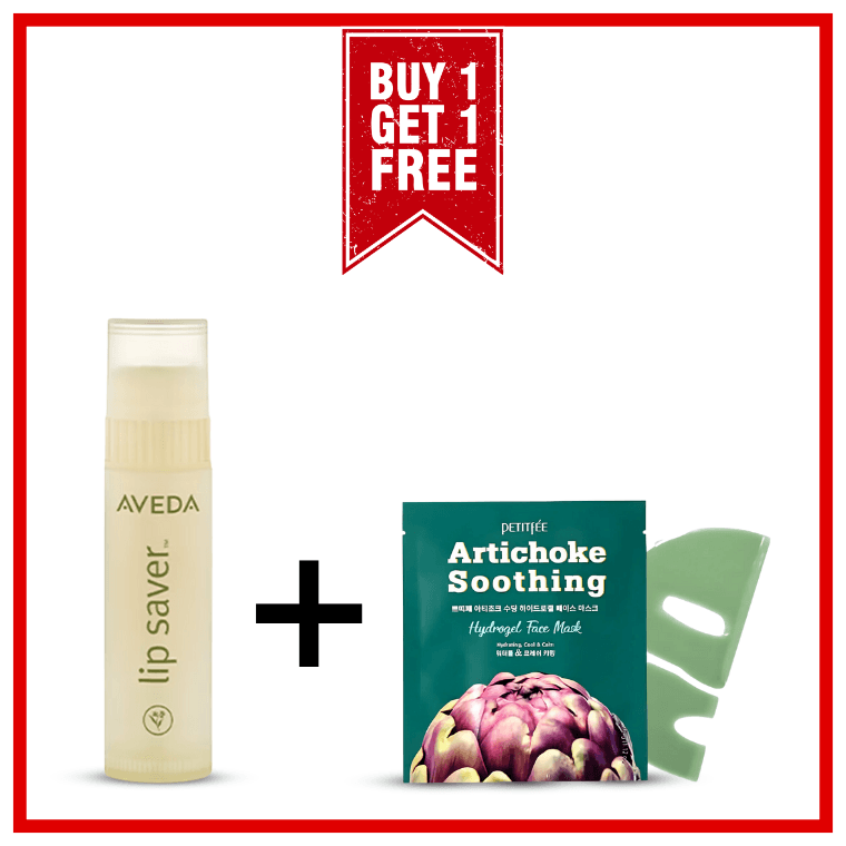 BOGO Aveda Lip Saver + Petitfee Artichoke Soothing Hydrogel Face Mask