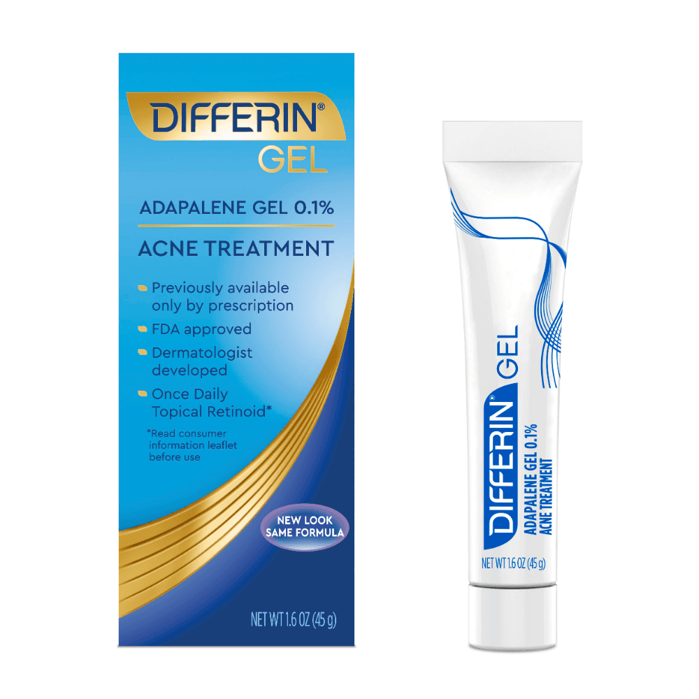 Differin Adapalene Gel 0.1% Acne Treatment 45G