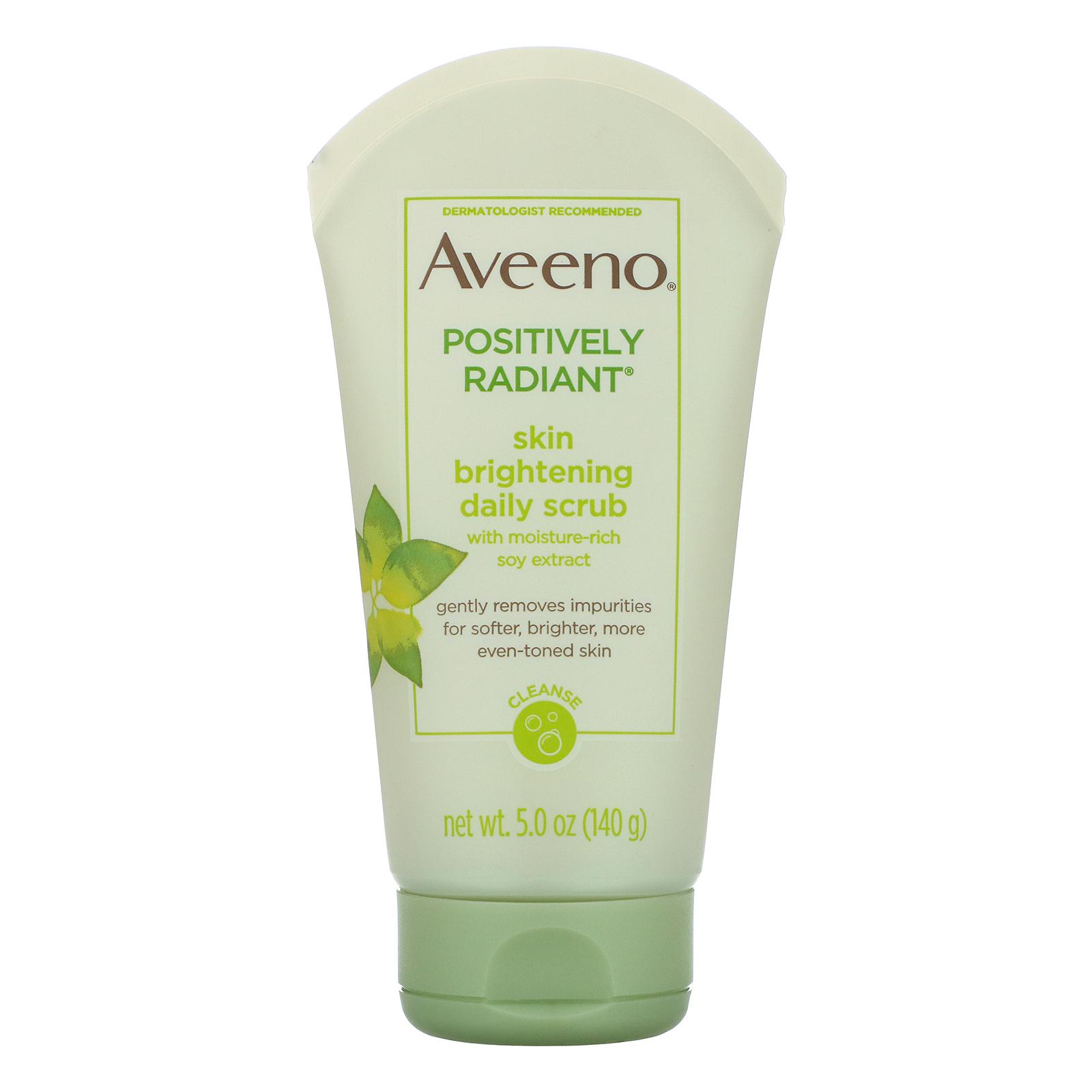 Aveeno Positively Radiant Skin Brightening Daily Face Scrub 140g