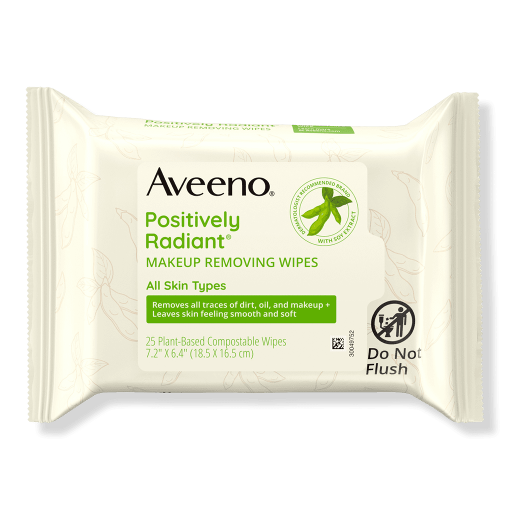 Aveeno Positively Radiant Makeup Removing Face Wipes
