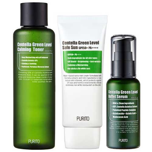 Purito Centella Green Level Bundle Set for Sensitive Skin