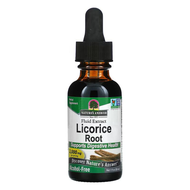 Nature's Answer Licorice Root Liquid Extract, Alcolohol-Free