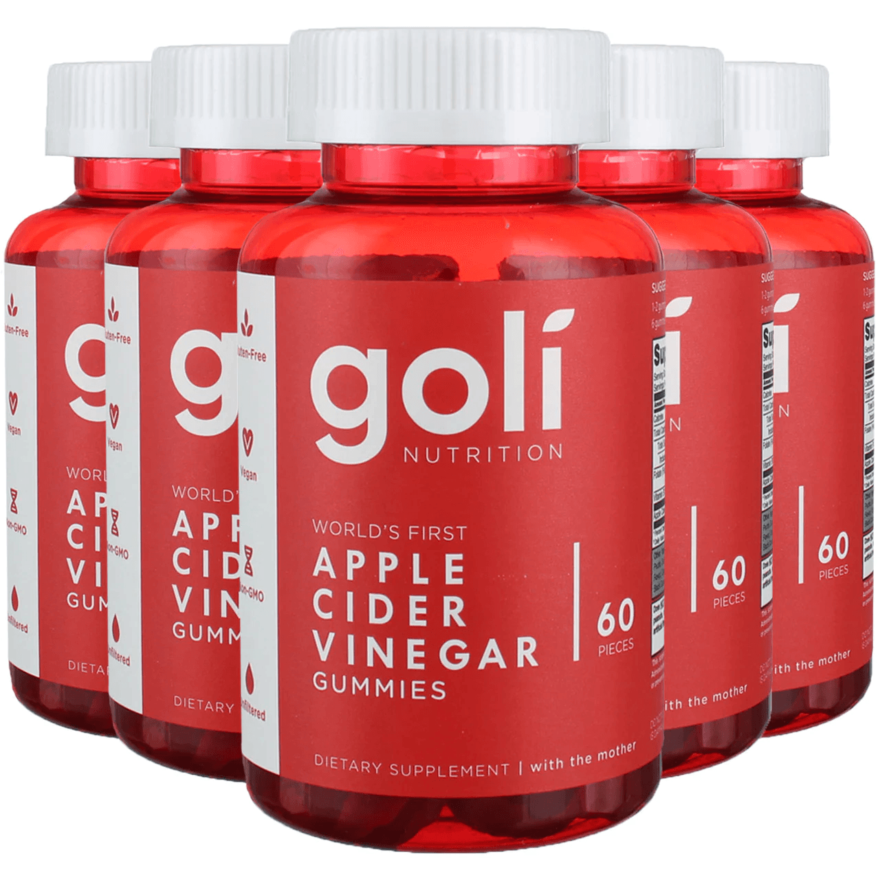 Goli Nutrition Apple Cider Vinegar Gummies 5-Pack