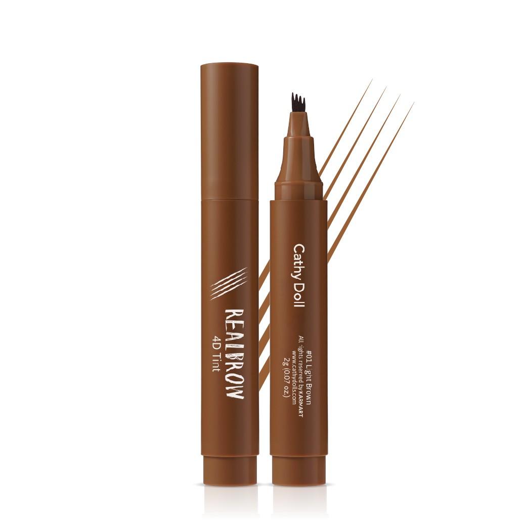Cathy Doll Real Brow 4D Tattoo Tint #1 LIGHT BROWN