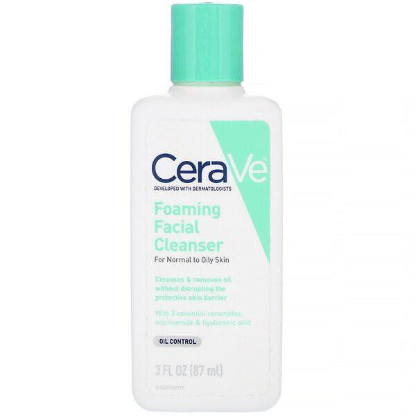 Cerave Foaming Facial Cleanser For Normal to Oily Skin 87ml