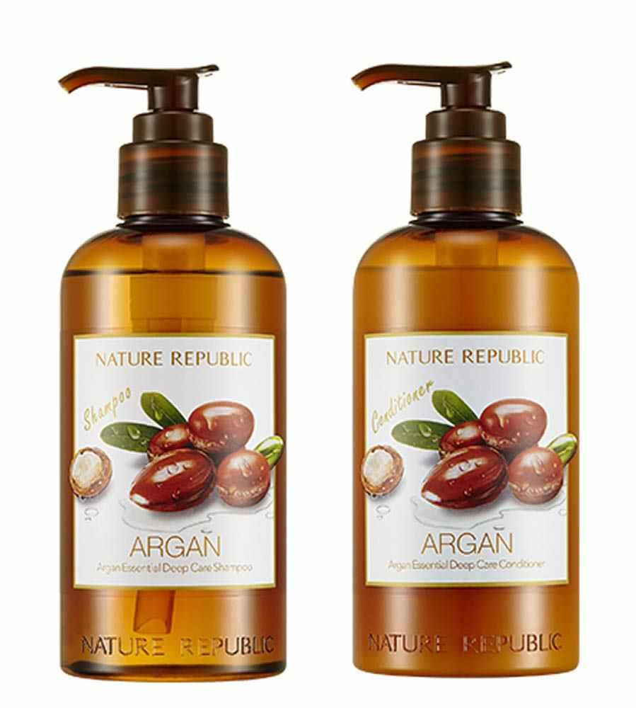 Nature Republic Argan Essential Deep Care Shampoo + Conditioner
