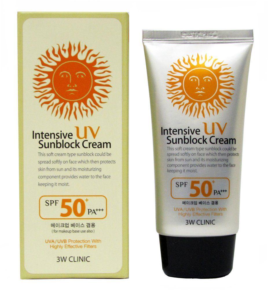 3W Clinic Intensive UV Sunblock Cream SPF 50 PA+++
