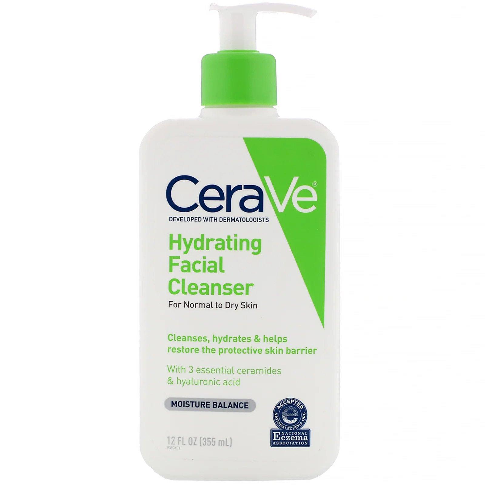 Cerave Hydrating Facial Cleanser For Normal to Dry Skin 355ml