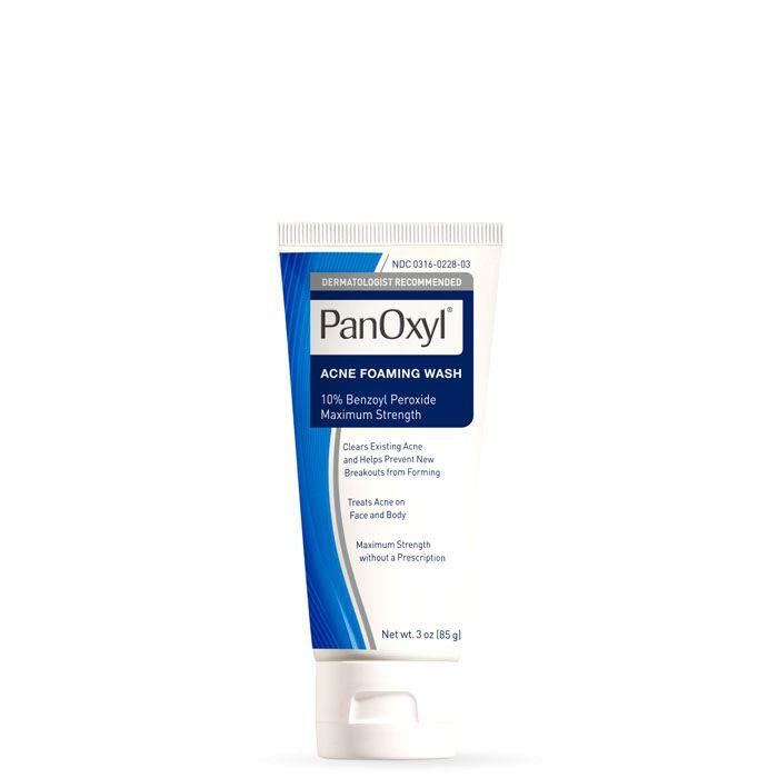 PanOxyl Acne Foaming Wash Benzoyl Peroxide 10% Maximum Strength 85g