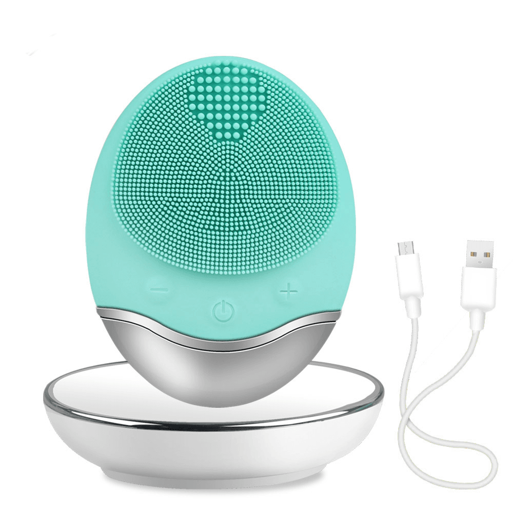 Blink Wireless Silicone Facial Cleanser and Massager - MINT GREEN