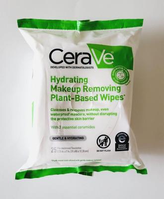 Cerave Hydrating Makeup Removing Plant-Based Wipes