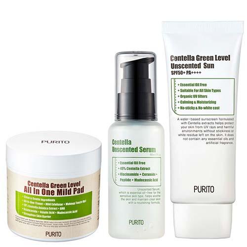 Purito Centella Green Level Bundle Set for Hypersensitive Skin
